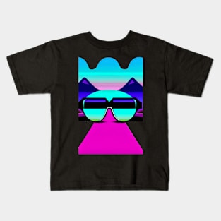 Synthwave-Sunglasses-001 Kids T-Shirt